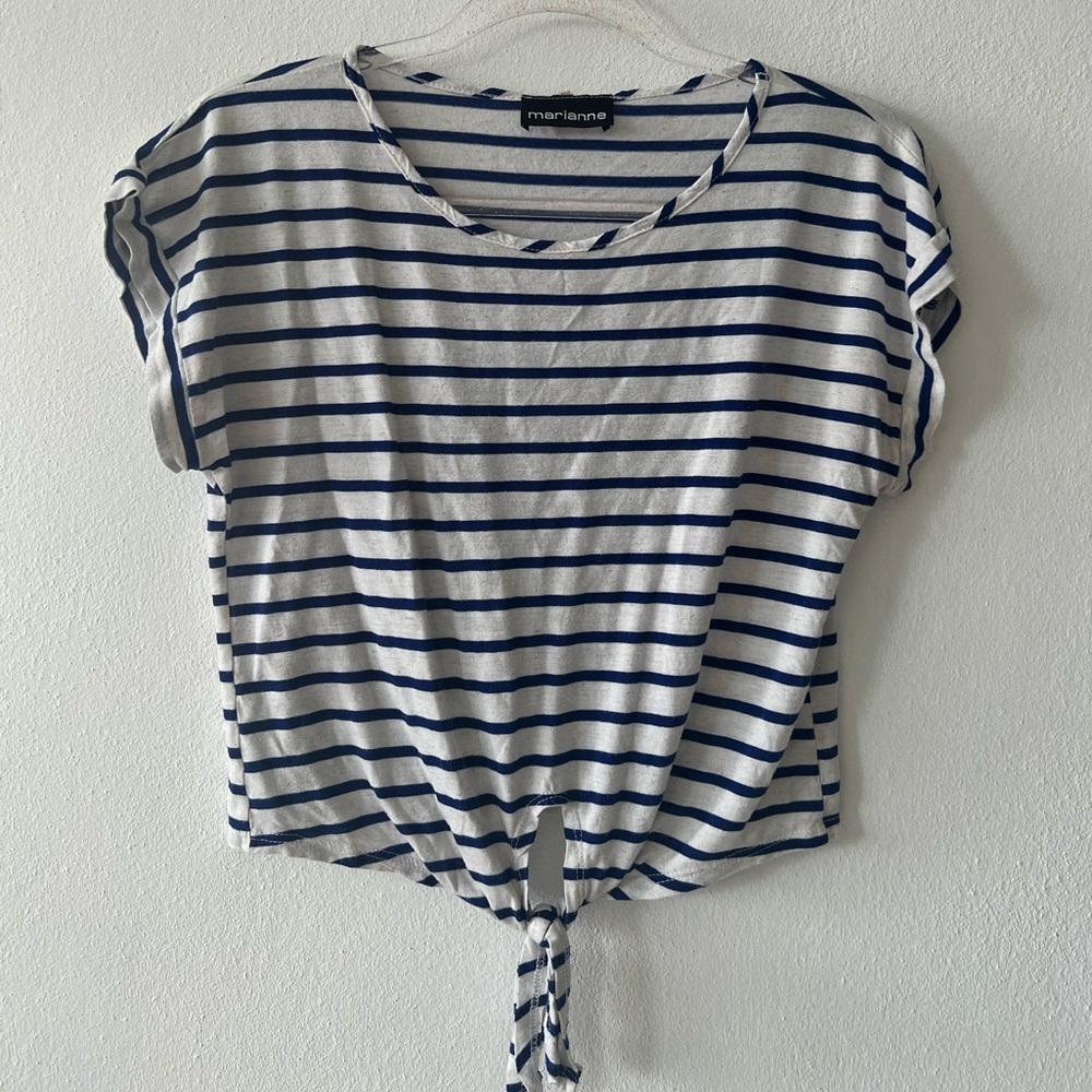 Marianne Striped Print Top